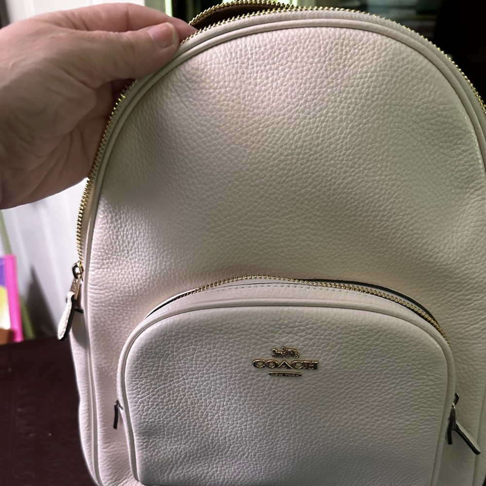 Coach Cream Backpack
